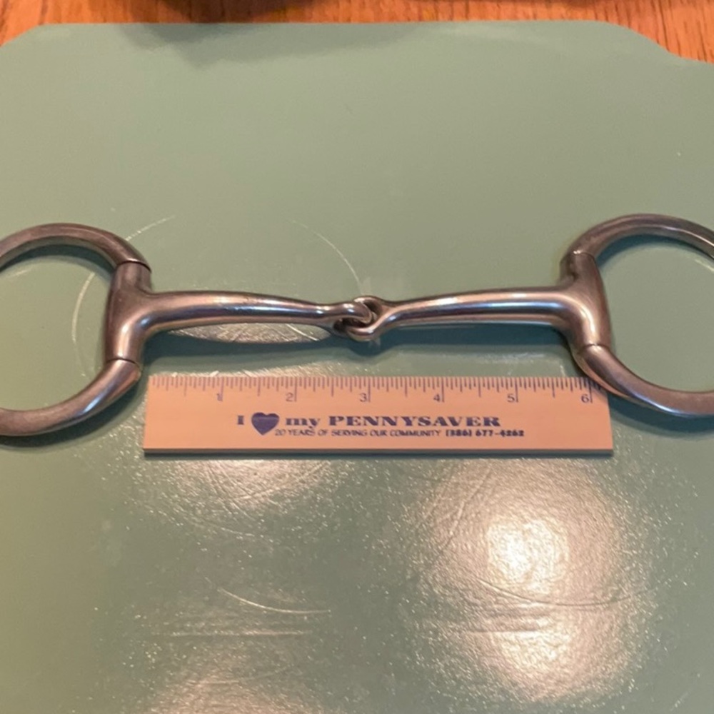 Korsteel Eggbutt Single Joint horse snaffle bit.